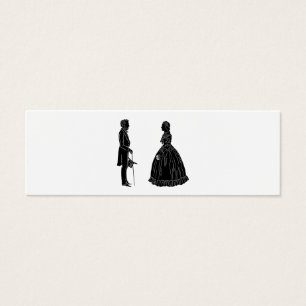 silueta de abraham lincoln mary todd lincoln