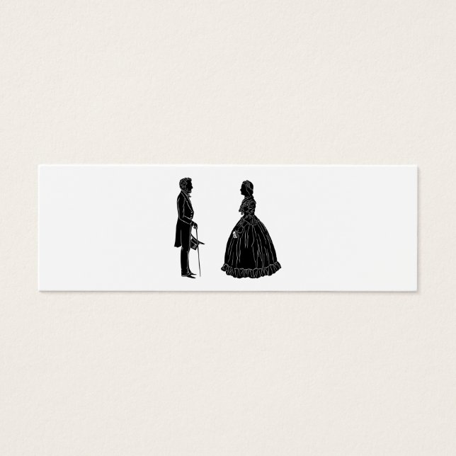 silueta de abraham lincoln mary todd lincoln (Frente)