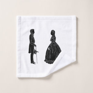 silueta de abraham lincoln mary todd lincoln