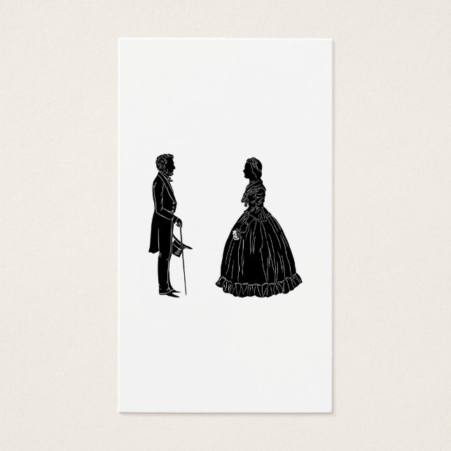 silueta de abraham lincoln mary todd lincoln (Frente)