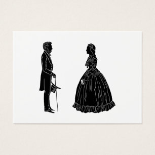 silueta de abraham lincoln mary todd lincoln
