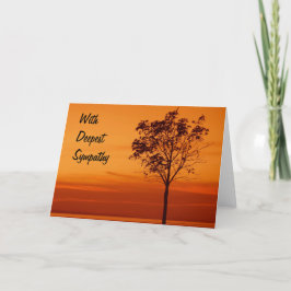 Silueta de árbol - Tarjeta de simpatía