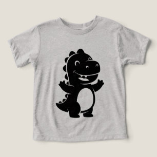 Silueta de bebé dinosaurio adorable Diseño minim