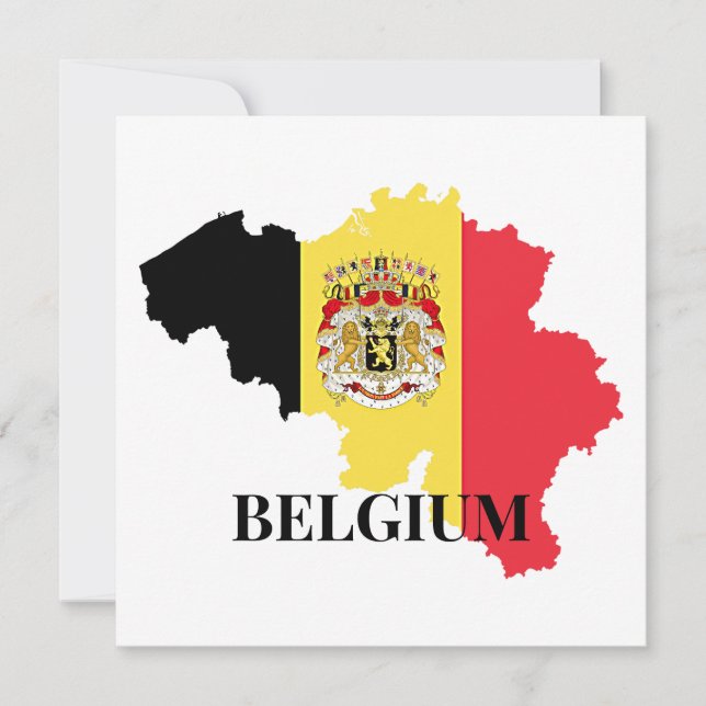 Silueta de Bélgica, bandera, (Anverso)