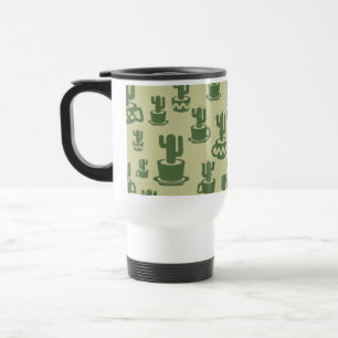 Silueta de cactus suculenta en tazas y macetas