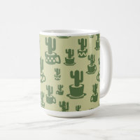 Silueta de cactus suculenta en tazas y macetas