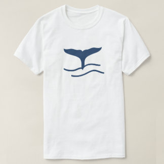 Silueta de cola de ballena camiseta