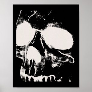 Silueta de cráneo Arte gráfico de rock grunge Hall
