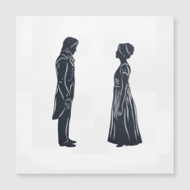 Silueta de Darcy y Elizabeth