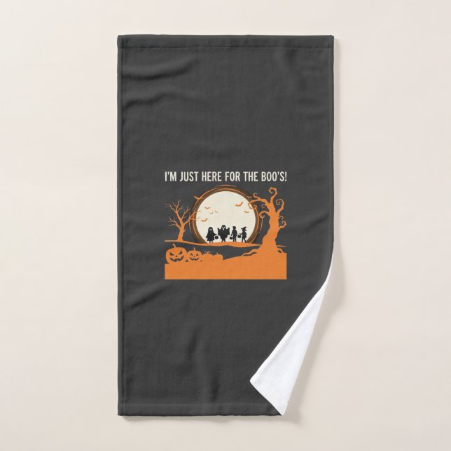 Silueta de fantasma de Halloween Boo (Toalla de mano)