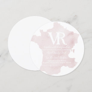 Silueta de Francia Invitación