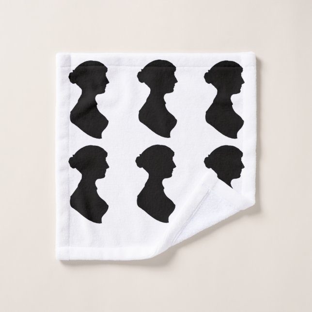 Silueta de Jane Austen (Toallita)