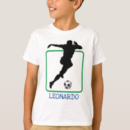 Silueta de jugador de fútbol camiseta