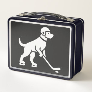 Silueta de jugador de hockey canino