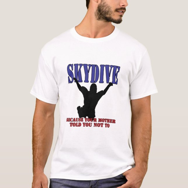 Silueta de la camisa de Skydiving (Anverso)