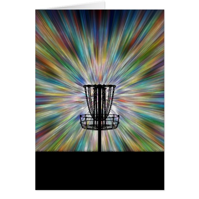 Silueta de la cesta de golf de disco (Frente)