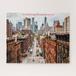 Silueta de Manhattan Nueva York. Rompecabezas