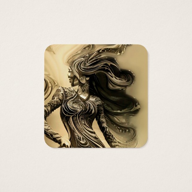 Silueta de mujer elegante (Reverso)