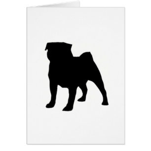silueta de pug