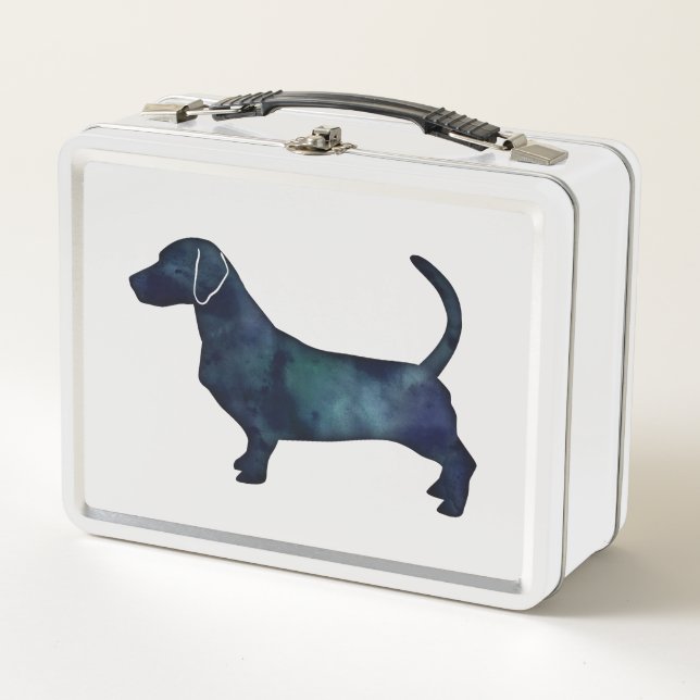 Silueta de raza de perro de Basset alpino (Anverso)