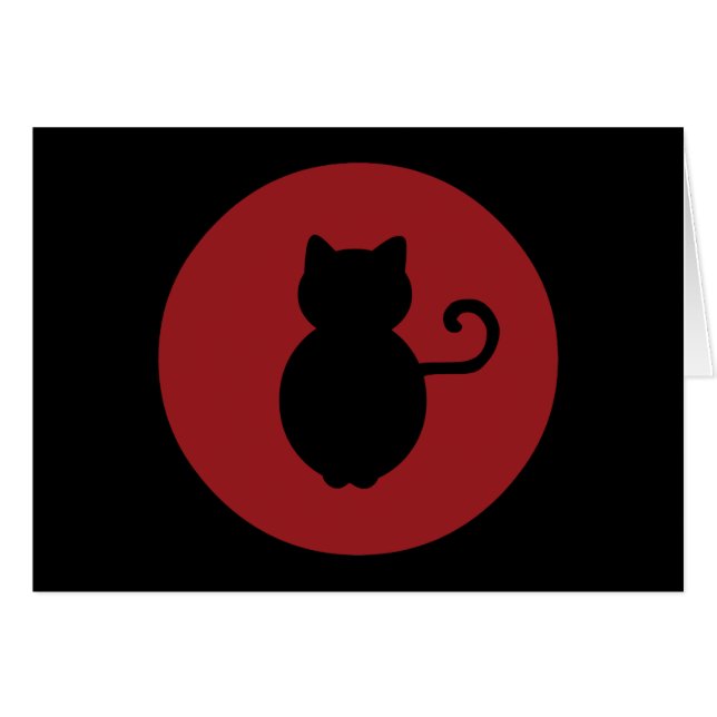 Silueta de señal de gato (Anverso (Horizontal))