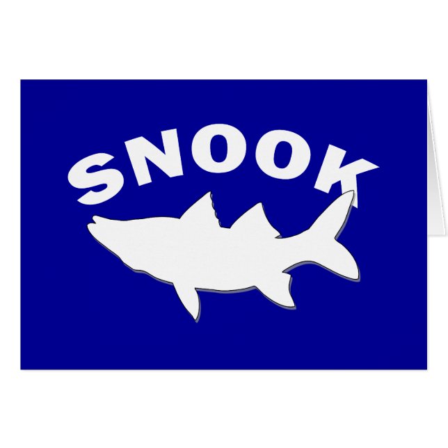 Silueta de Snook - pesca de Snook (Anverso (Horizontal))