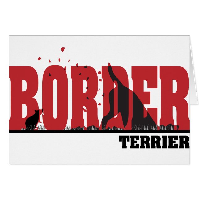 Silueta de Terrier de frontera (Anverso (Horizontal))