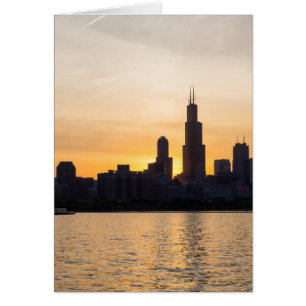 Silueta del atardecer de la Torre Willis