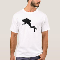 Silueta del buceador - camiseta