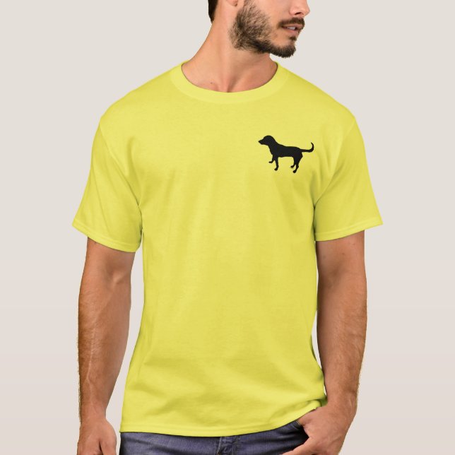 Silueta del laboratorio del negro de la camisa de (Anverso)