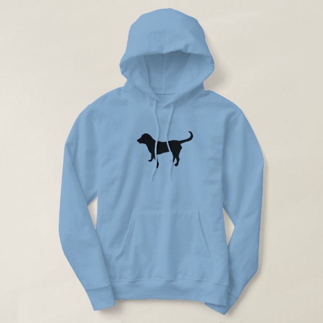 Silueta del laboratorio del negro de la sudadera (Diseño del anverso)