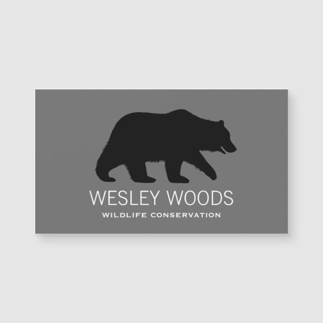 Silueta del oso grizzly (Anverso)