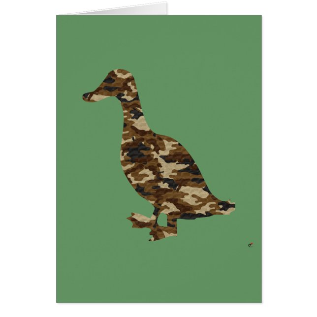 Silueta del pato del camuflaje (Frente)