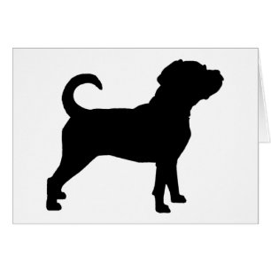 Silueta del perro de Puggle