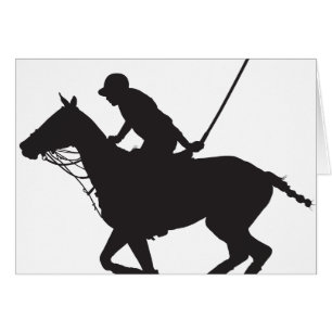 Silueta del potro de polo