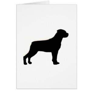silueta del rottweiler