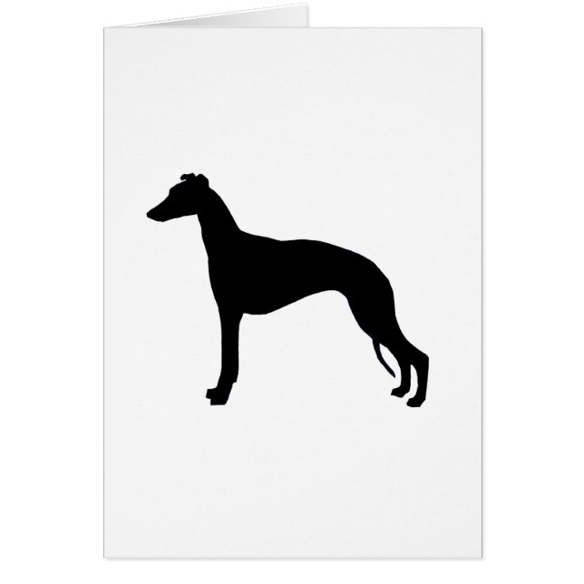 silueta del whippet (Frente)
