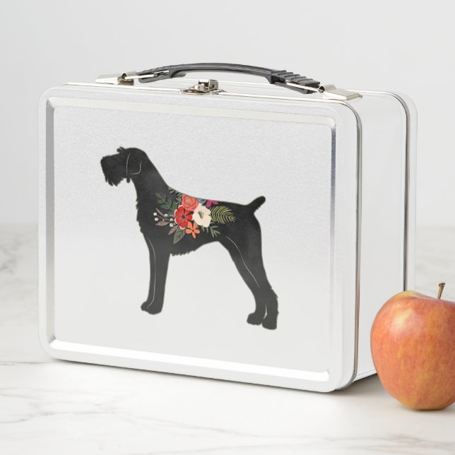 Silueta floral de Boho, puntero con cable alemán (In situ)