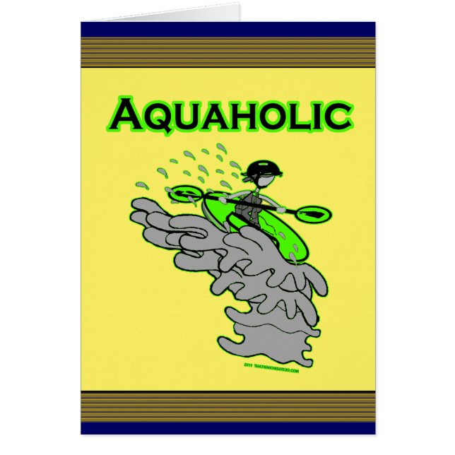 Silueta Kayaking de Whitewater (Frente)