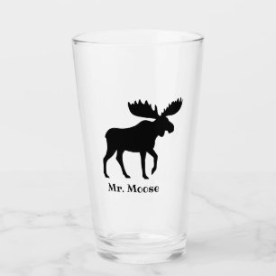 Silueta negra de los alces personalizada