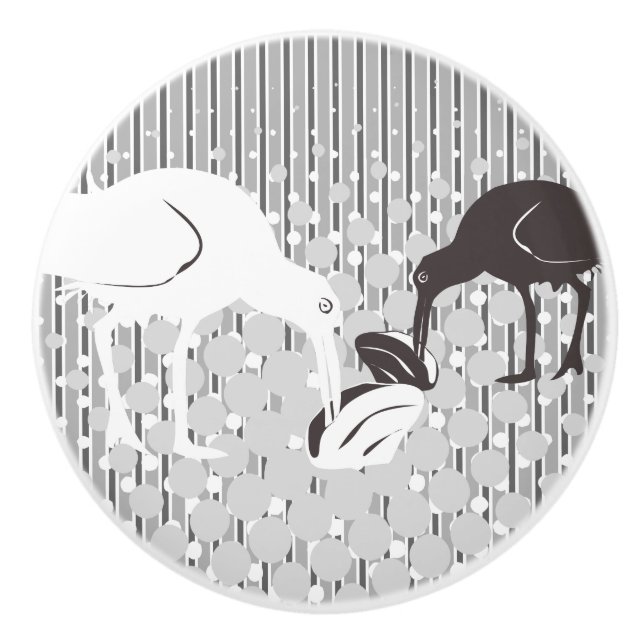 Silueta Oyster-Catcher - Pomo de cajón (Anverso)