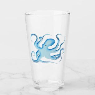 Silueta vectorial del pulpo azul