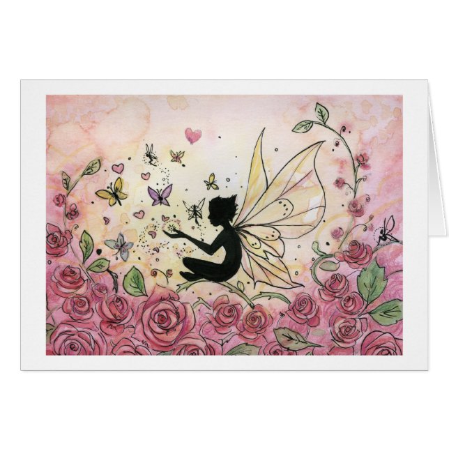 Silueta y rosas (Anverso (Horizontal))
