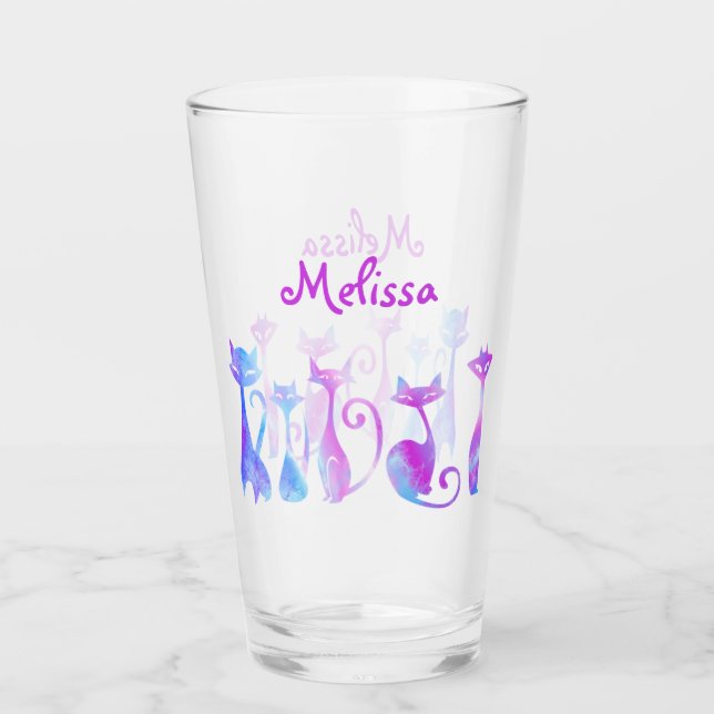 Siluetas Adorables De Gatos (Anverso)