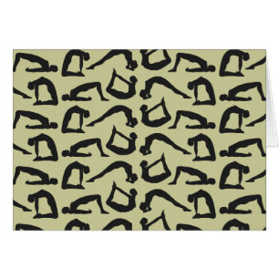 Siluetas de posiciones de yoga