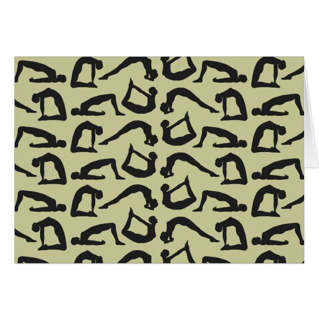 Siluetas de posiciones de yoga (Anverso (Horizontal))