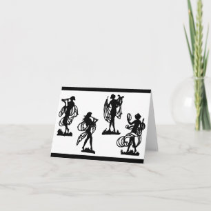 siluetas griegas antiguas de las musas