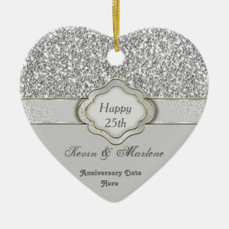 Silver 25.º ORNAMENTO DE REGALO ANIVERSARIO