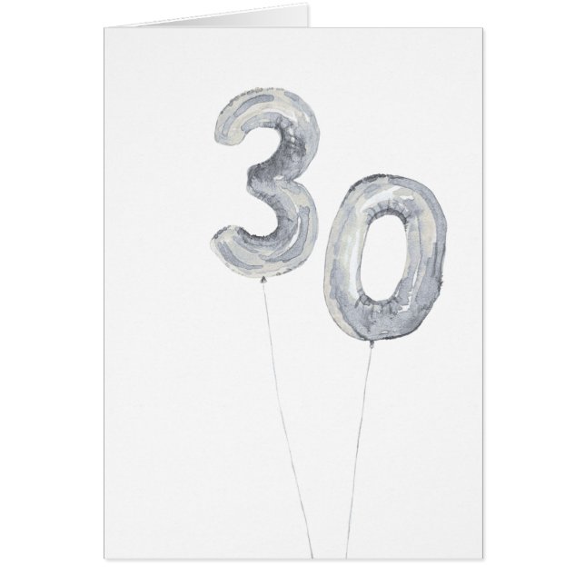 silver 30th birthday balloons (Frente)