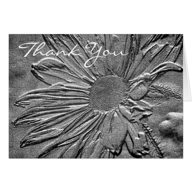 Silver Daisy Flower Gracias (Anverso (Horizontal))